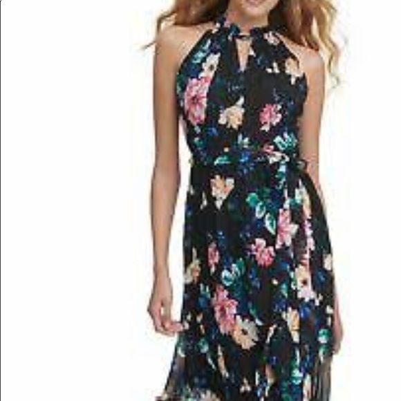 Kensie midi dress black floral - Picture 8 of 8